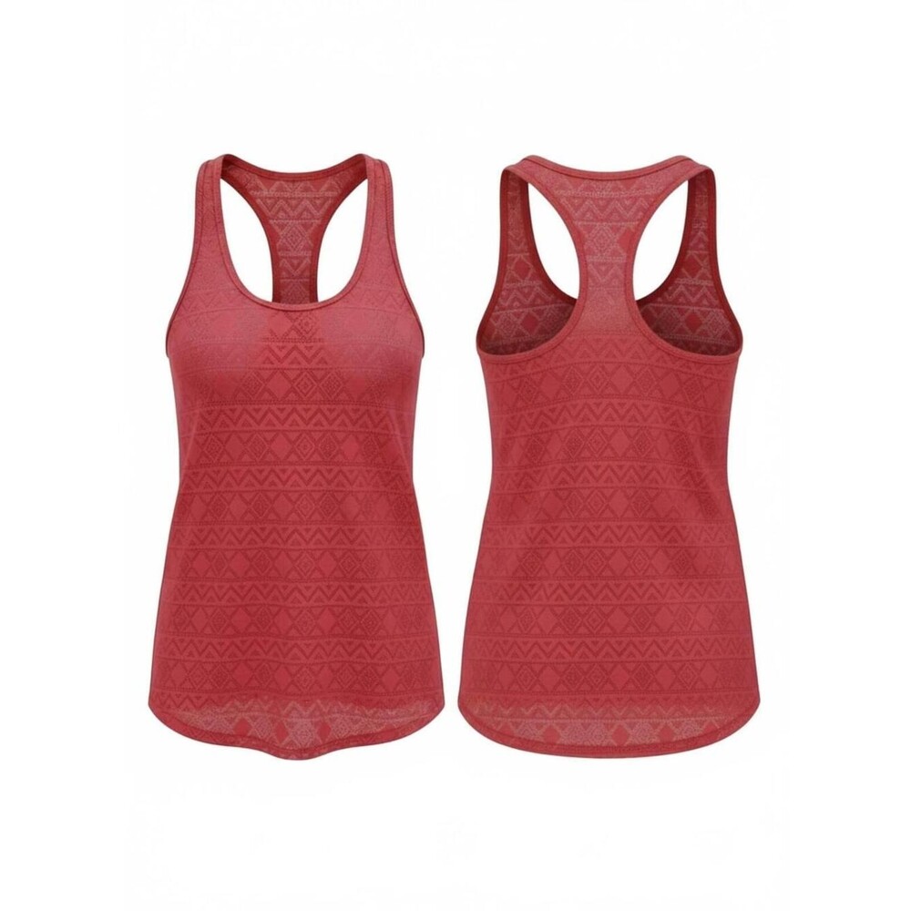 India Boutique Hot Pink Lace Knit Tank